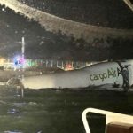 ببینید | اولین تصاویری از سقوط هواپیمای امارات در دریا