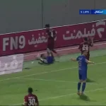 ویدیو |  گل اول استقلال به نساجی توسط رامین رضاییان