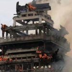 ببینید / معبد ۱۵۰۰ ساله چین در آتش سوخت