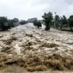 ببینید/ تصاویری از جاری شدن سیل در آبدانان