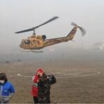 ببینید / ورود بالگردهای ارتش به مازندران برای مهار آتش‌سوزی جنگل‌های الیت چالوس