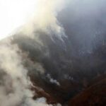 ببینید/ تصاویر هوایی از وسعت آتش‌سوزی در جنگل‌های الیت