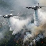 ببینید/ هواپیماهای ترکیه عملیات لکه‌گیری در جنگل‌های الیت را آغاز کردند