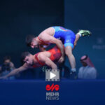 لحظه کسب مدال طلای سعید اسماعیلی در بازیهای کشورهای اسلامی