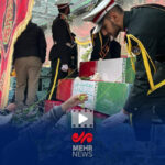 حرکت کاروان خودرویی حامل شهدای گمنام به سمت معراج شهدای تهران