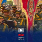 استقبال رزم‌نوازان ارتش جمهوری اسلامی ایران از پیکرهای شهدای گمنام