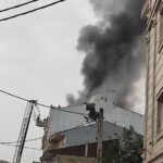 آتش‌سوزی مهیب یک ساختمان مسکونی در محله لب آب رشت