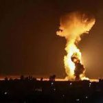 ببینید | اصابت موشک به یک ساختمان مسکونی در دمشق