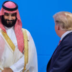 ببینید | رفتار عجیب بن سلمان حین نطق ترامپ درباره حمله به ایران