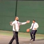 ببینید | بازی بسکتبال میان جولانی و فرمانده سنتکام در بدو ورود به آمریکا