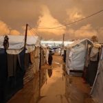 ببینید | بارش شدید باران در غزه چادرهای آوارگان فلسطینی غرق آب کرد