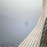 ببینید | فیلم تلخ از دفن شدن تهران زیر دود و آلودگی؛ نمایی از قله توچال