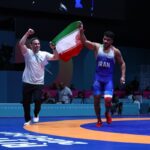 ببینید | دور افتخار غلامرضا فرخی پس از کسب مدال طلای بازیهای کشورهای اسلامی