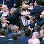 ببینید | درگیری در پارلمان ترکیه