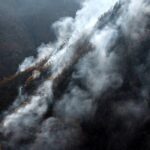 ببینید | تصاویر هوایی ثبت شده توسط پهپادهای هلال احمر از وسعت آتش‌سوزی در جنگل‌های الیت مازندران