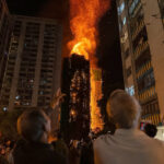 ببینید | تصاویر تازه از آتش‌سوزی مهیب در ساختمانی مسکونی در هنگ‌کنگ