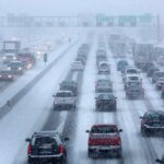 ببینید | تصادف زنجیره‌ای در بزرگراه در پی بارش برف سنگین در مینه‌سوتا