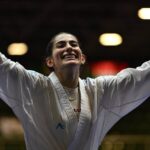 ببینید | اولین طلای تاریخ کاراته بانوان در رقابت‌های کاراته قهرمانی جهان در قاهره رقم خورد