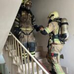 ببینید | آتش‌سوزی یک ساختمان در دهکده المپیک