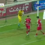 ویدیو | گل استقلال خوزستان به پرسپولیس توسط محمود مطلق‌زاده در دقیقه ۶