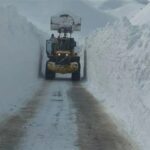 ببینید /  ارتفاع برف در «گله بادوش» الیگودرز به حدود ۲ متر رسید