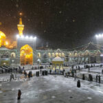 خاص ترین تصاویر از حرم برفی امام رضا(ع)