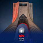 برج آزادی تهران چهره مادرانه به خود گرفت