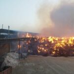 ببینید | آتش‌سوزی شدید انبار دپوی سوخت قاچاق در شهرستان سرباز