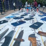 ببینید | تصاویری از کشف اقلام مسروقه و سلاح های سرد و گرم در طرح دستگیری سارقان و مالخران پلیس آگاهی تهران بزرگ