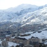 ببینید |  بارش برف، توچال تهران را سفیدپوش کرد