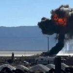 ببینید | لحظه سقوط جنگنده اف-۱۶ آمریکا