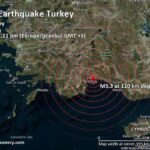 ببینید | اولین تصاویر از لحظه وقوع زلزله 4.9 ریشتری در آنتالیای ترکیه