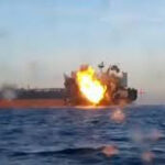 ببینید | حمله اوکراین به یک نفت‌کش دیگر روسیه در دریای سیاه!