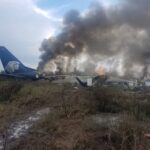 ببینید | پنج کشته و یک مفقودی بر اثر سقوط هواپیمای نیروی دریایی مکزیک در تگزاس