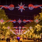 ببینید | ریزش و تخریب تزئینات کریسمس در اسپانیا در پی وزش بادهای شدید