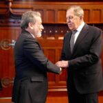 ببینید | استقبال لاوروف از عراقچی در عمارت تاریخی وزارت خارجهٔ روسیه