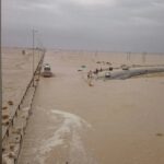 ببینید | سیلاب در جنوب کرمان؛ پل محمدآباد کلانتر از بین رفت