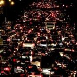 ببینید | ترافیک سنگین در شب یلدا در اتوبان چمران تهران