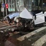 ببینید | لحظه وقوع تصادف شدید لکسوس با مرسدس بنز در ترافیک!