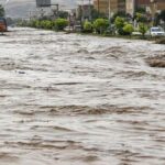 ببینید | جاری شدن رودخانه در کهنوج کرمان پس از بارندگی‌های اخیر