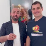 ویدیو | تبریک کاسیاس اسطوره رئال به خواننده ایرانی و پایکوبی در جمع ایرانی‌ها!