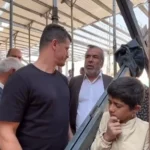 ویـدیو | دیدار وریا غفوری با زلزله‌زدگان کاشمر