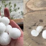 ببینید / بارش کم‌سابقه تگرگ‌های بزرگ در موصل عراق