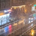 ببینید / آسمان تهران برفی شد