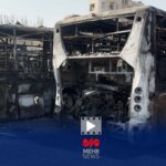 گزارش مهر از اتوبوس‌های سوخته از اغتشاشات اخیر در تهران