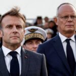 ببینید | استایل عجیب مکرون در نشست داووس با عینک آفتابی!