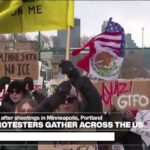 ببینید | خبرگزاری مهر، این ویدیو را از اعتراضات آمریکا منتشر کرد