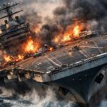 عکس | صداوسیما ۳ ناو هواپیمابر آمریکایی را در برنامه زنده، منهدم و غرق کرد!