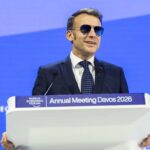 ببینید | ظاهر شدن دوباره رهبر فرانسه با عینک آفتابی