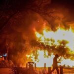 ببینید | آتش‌سوزی گسترده در فروشگاهی در تایوان